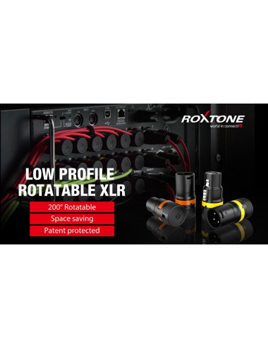 Roxtone LX3M Low Profile Rotatable XLR
