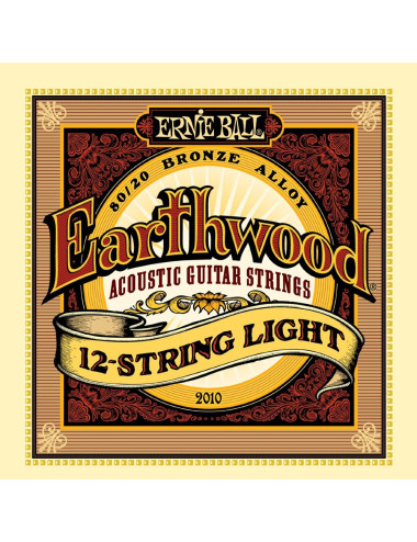 Ernie Ball 2010 Earthwood 12-String Light Acoustic 80/20 Bronze