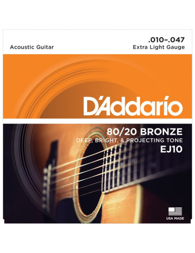D\'Addario EJ10 80/20 Bronze