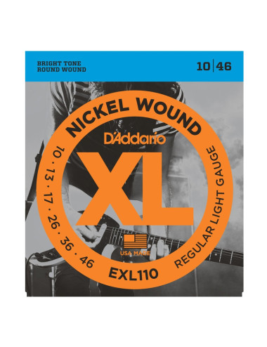 D\'Addario EXL110 Nickel Wound, Regular Light, 10-46