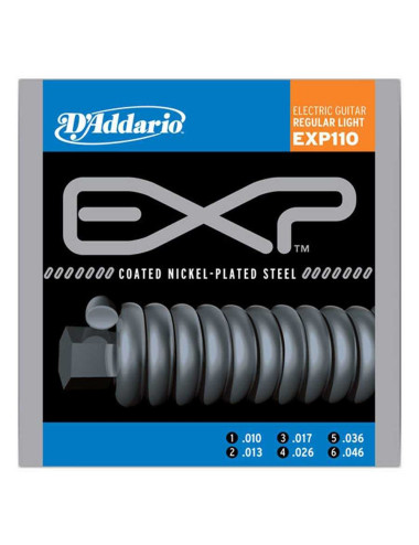 D\'Addario EXP110 Coated Nickel Wound, Light, 10-46