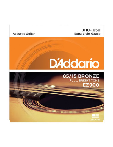 D\'Addario EZ900 85/15 Bronze, Extra Light, 10-50