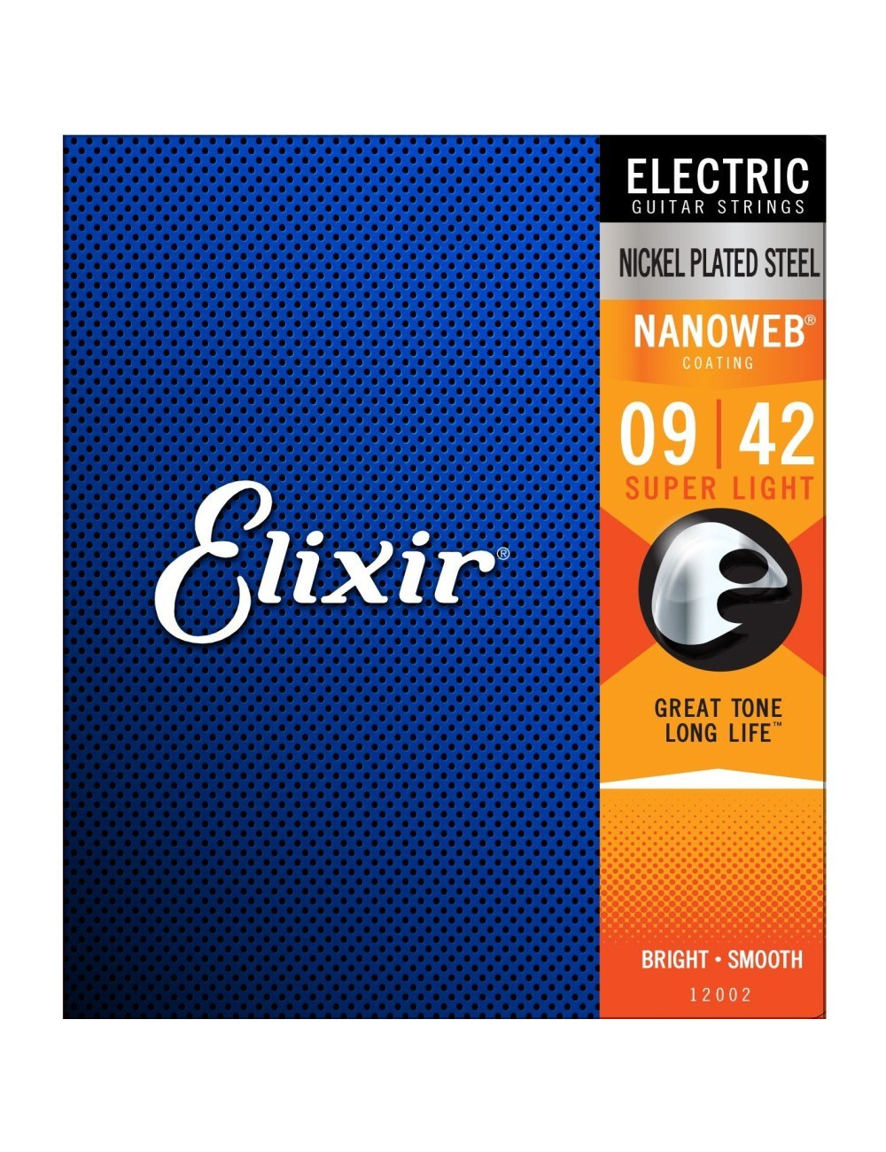 Elixir 12002 Super Light 09-42 Electric Nickel Plated Steel NANOWEB®