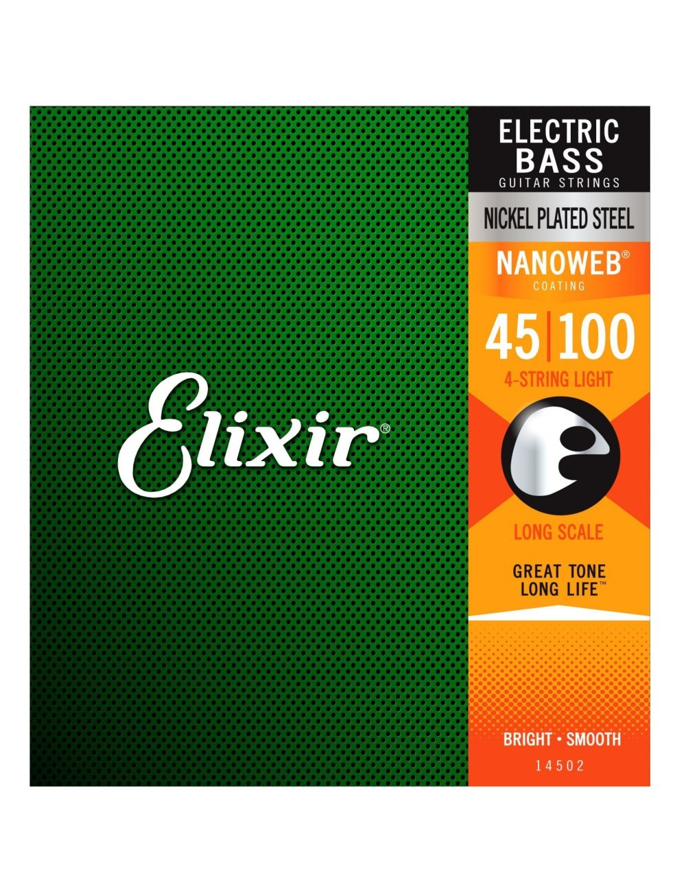 Elixir 14052 Light 45-100, Long Scale Electric Bass Strings