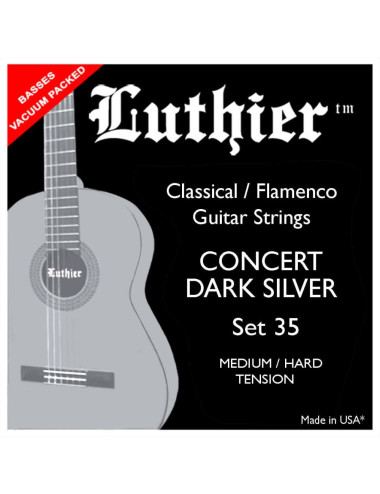 Luthier Set 35 Medium Hard Concert Dark Silver
