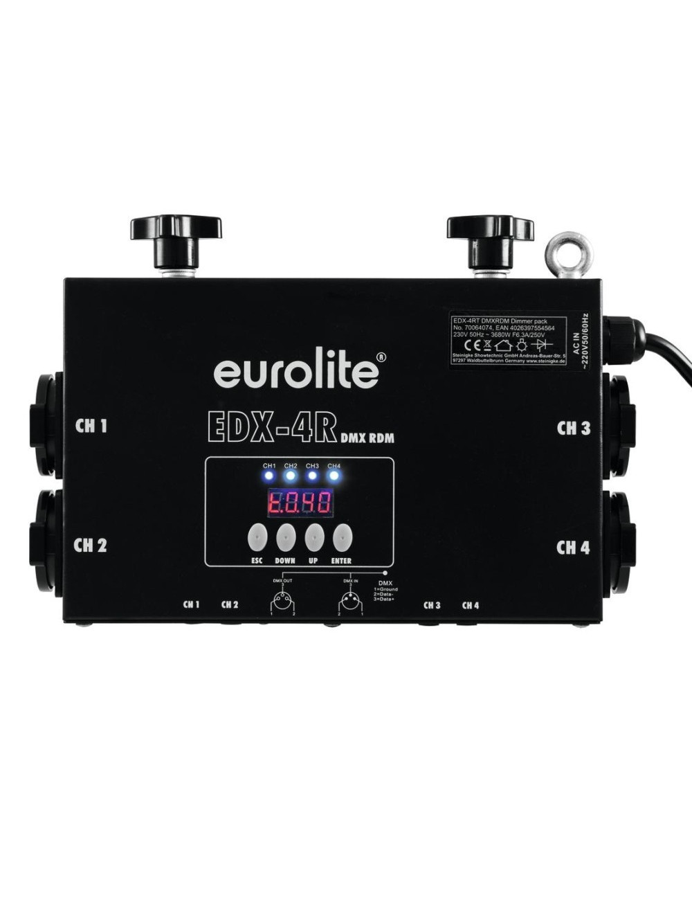 EuroLite EDX-4RT DMX RDM Truss Dimmer Pack