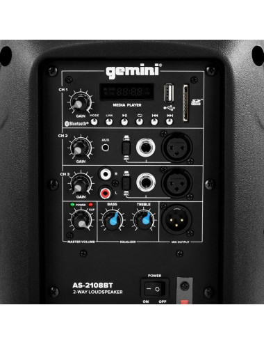Gemini AS-2108 BT/USB/mp3/USB