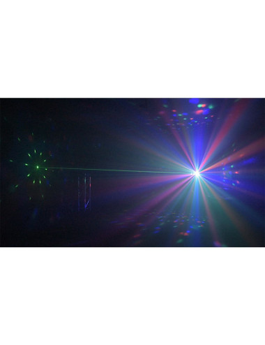 LIGHT4ME Party III efekt Derby Laser Gobo Wash Par